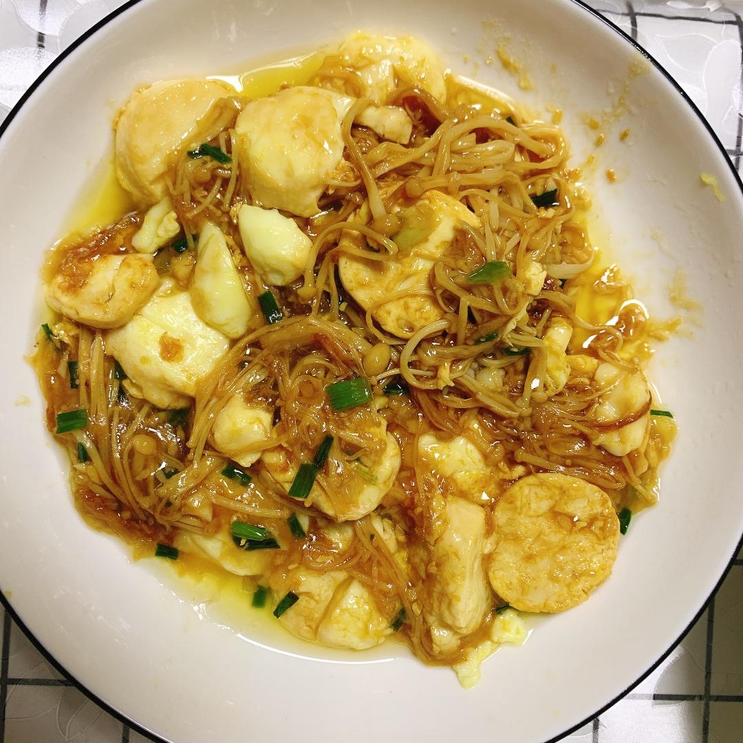 超级下饭菜--金针菇日本豆腐