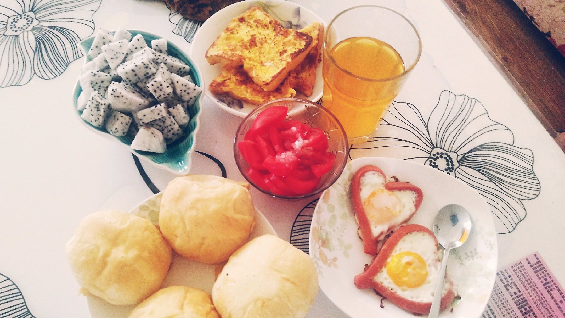 爱心早餐。
