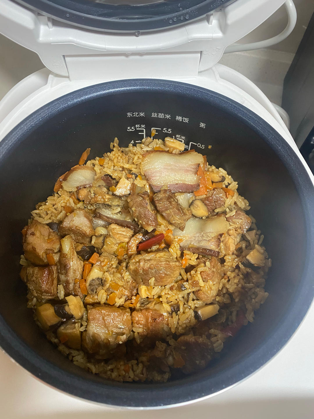 喷香排骨焖饭（爆好吃）