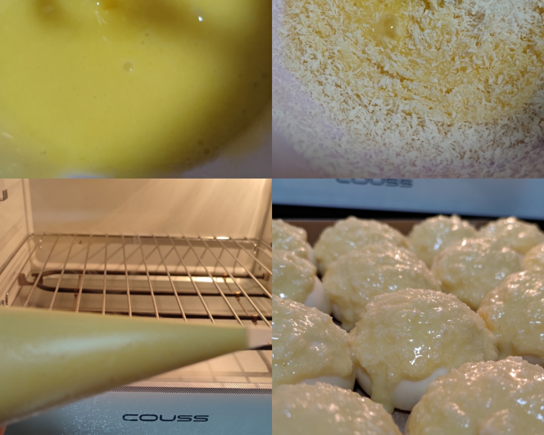 脆底椰蓉小面包丨一次发酵巨简单，好吃到流泪的做法 步骤3
