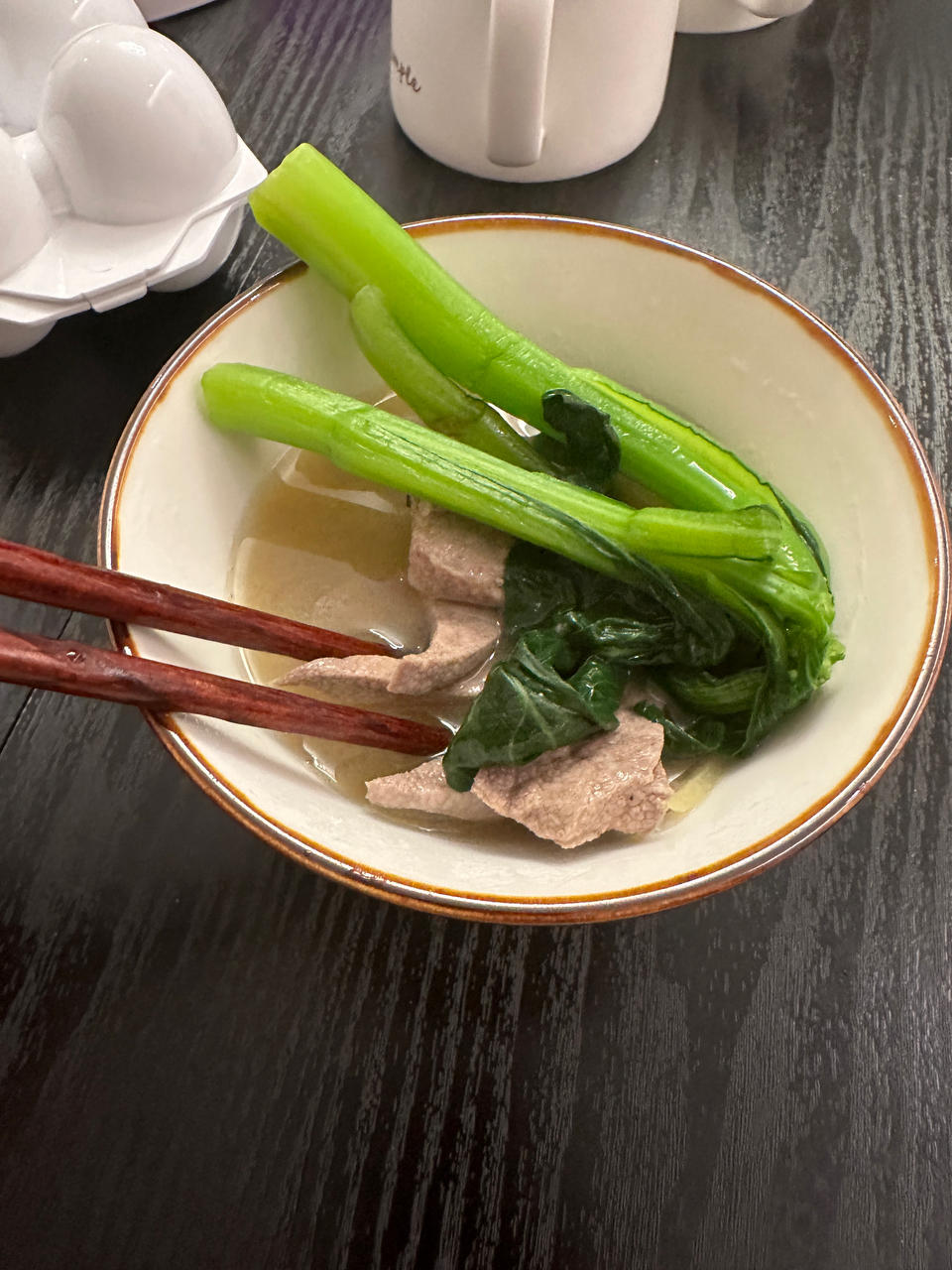 鲜嫩的猪肝汤