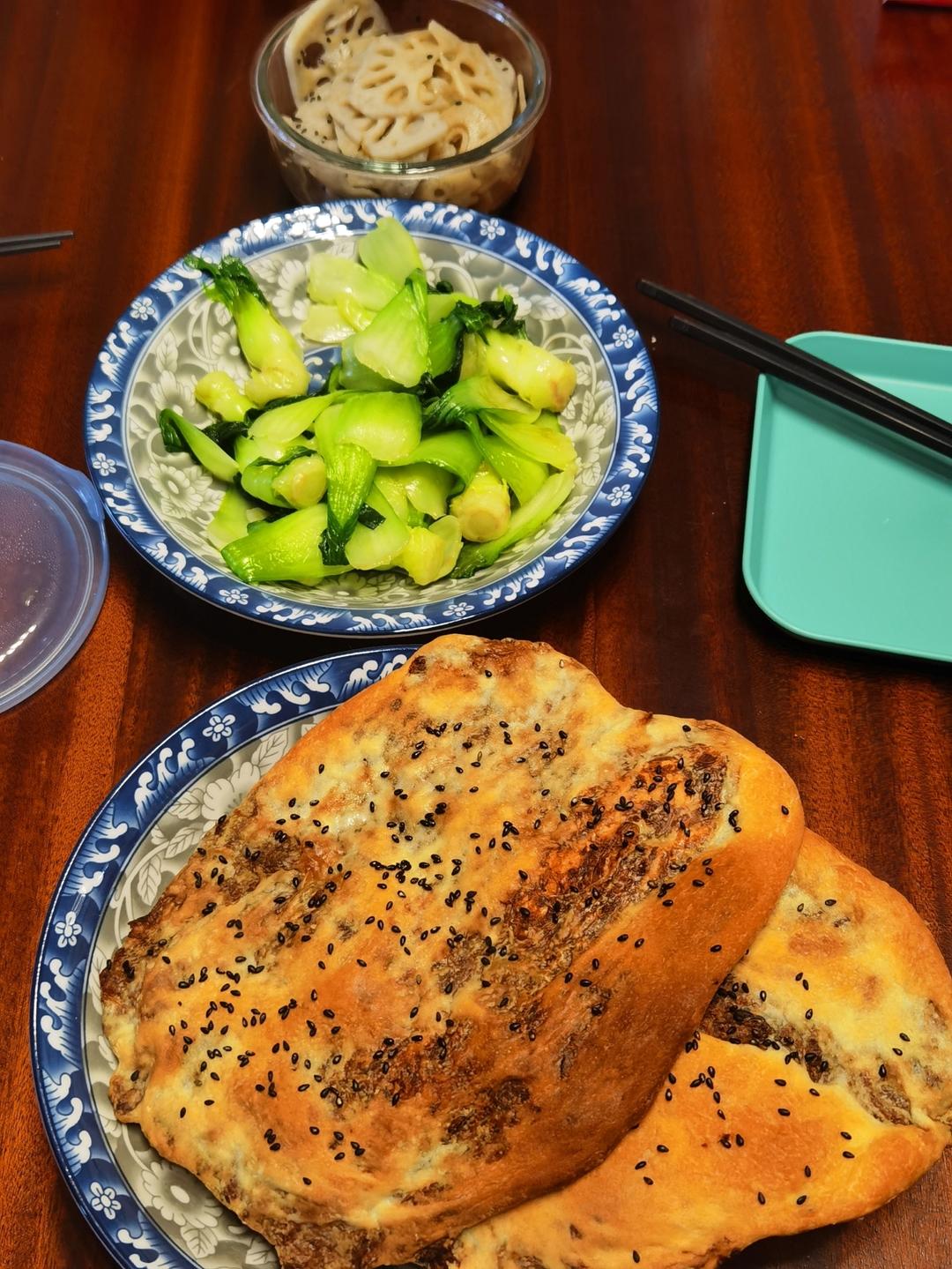 烤箱版鲜肉锅盔