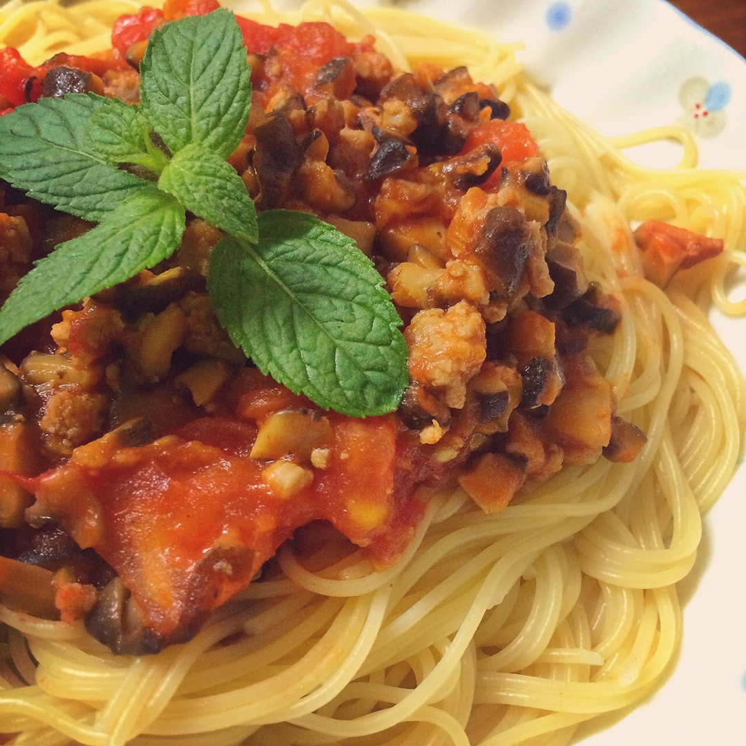 sharonkkkkkk做的番茄肉酱意粉