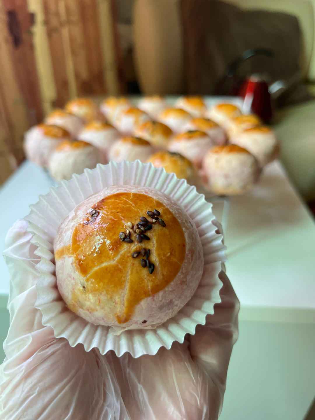 超简单 免揉 酥掉渣的蛋黄酥(超详细附全程视频)不破酥『万能酥皮』