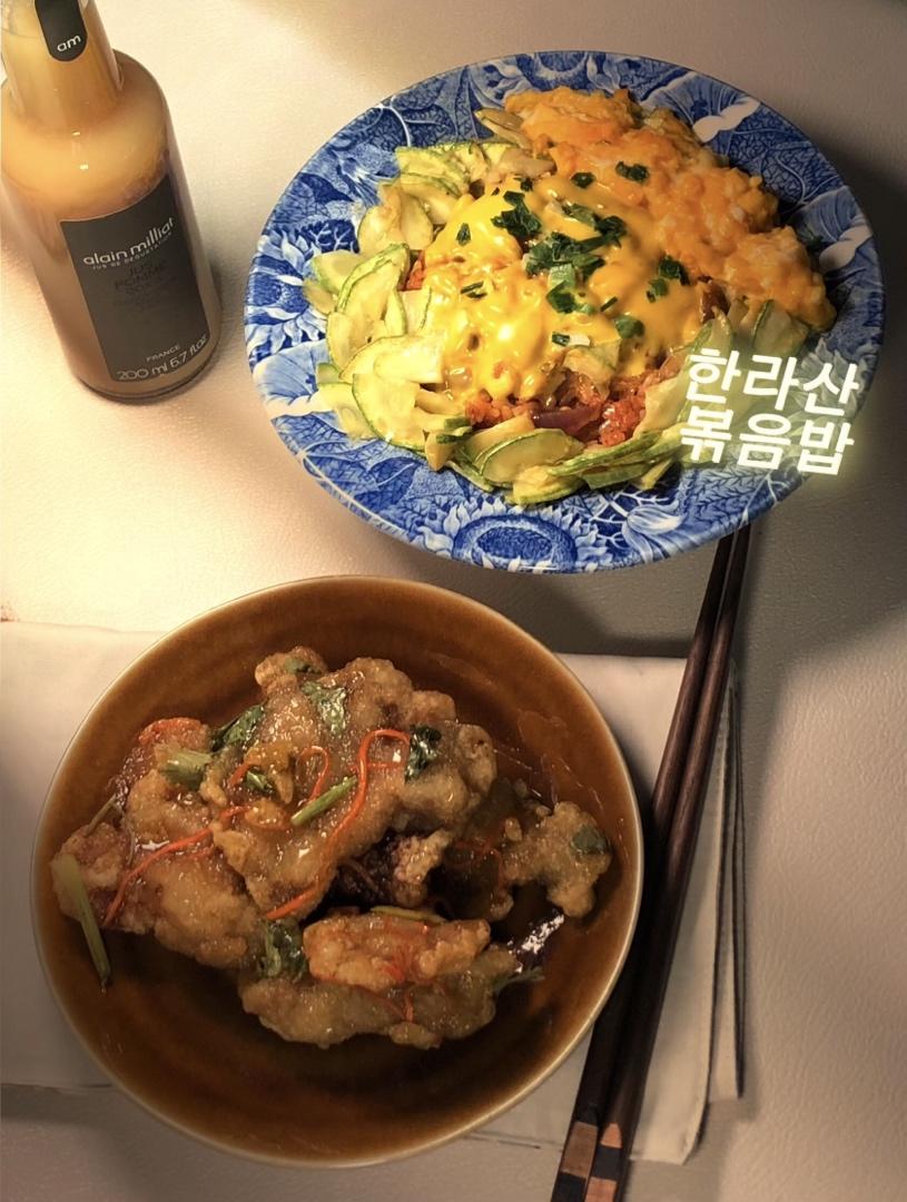 #🦊在韩国#美味有趣的汉拿山炒饭！（한라산볶음밥）