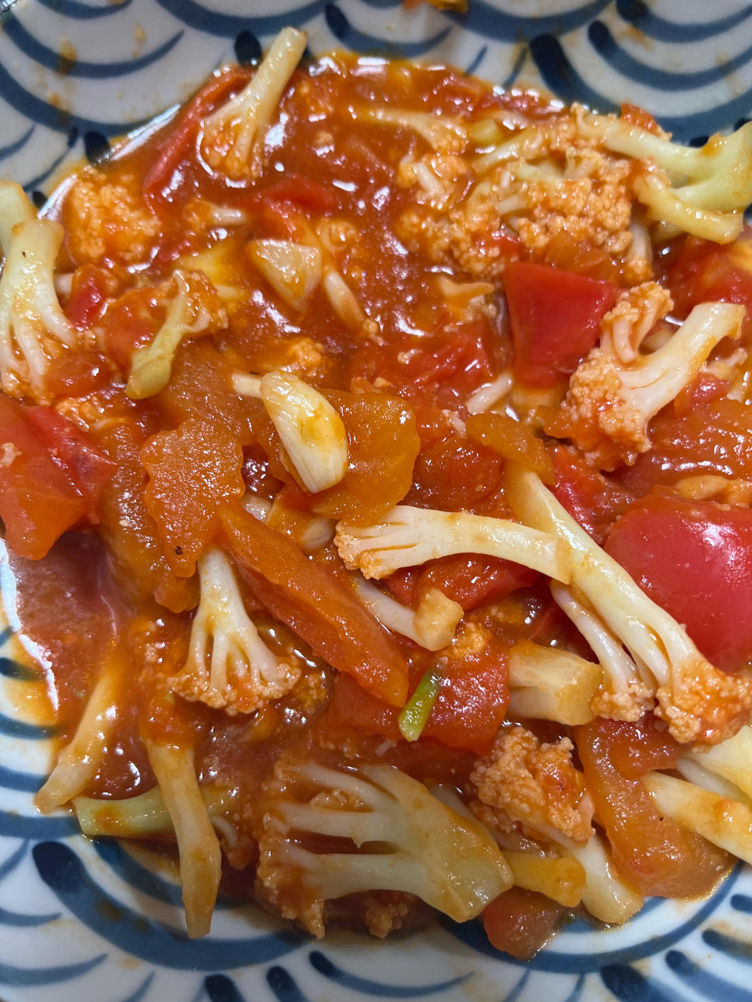 西红柿炒菜花（夏季开胃菜）