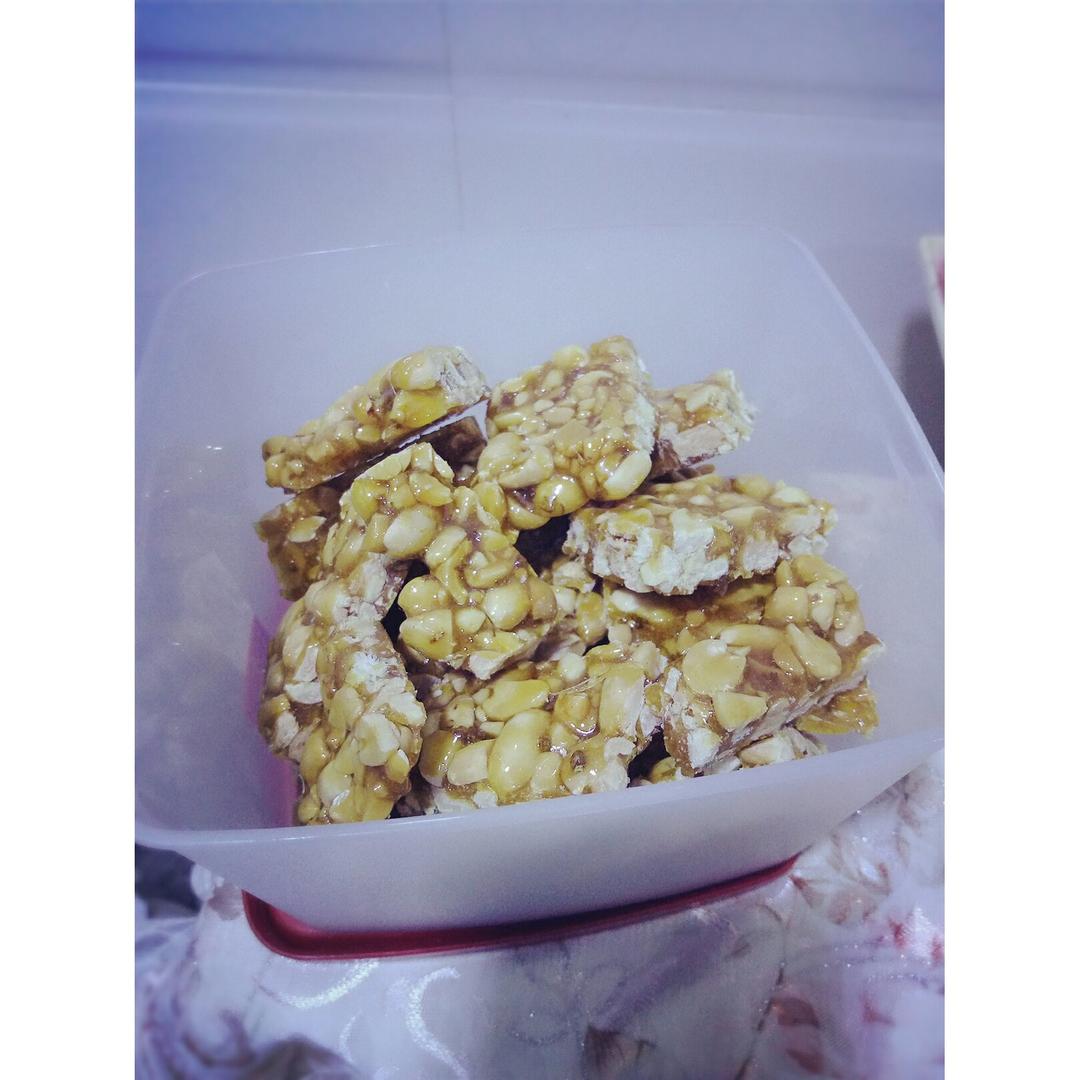 无水无油香脆花生糖