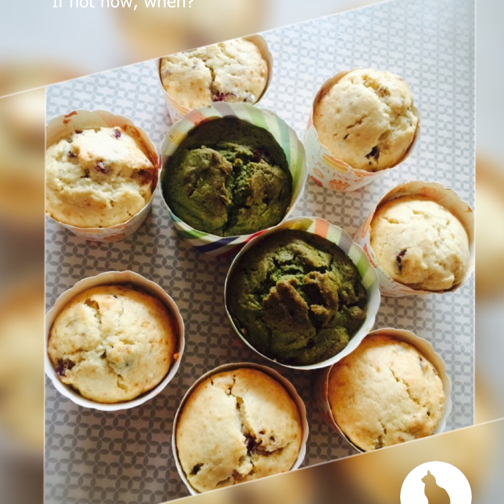 抹茶蜜豆杯子蛋糕