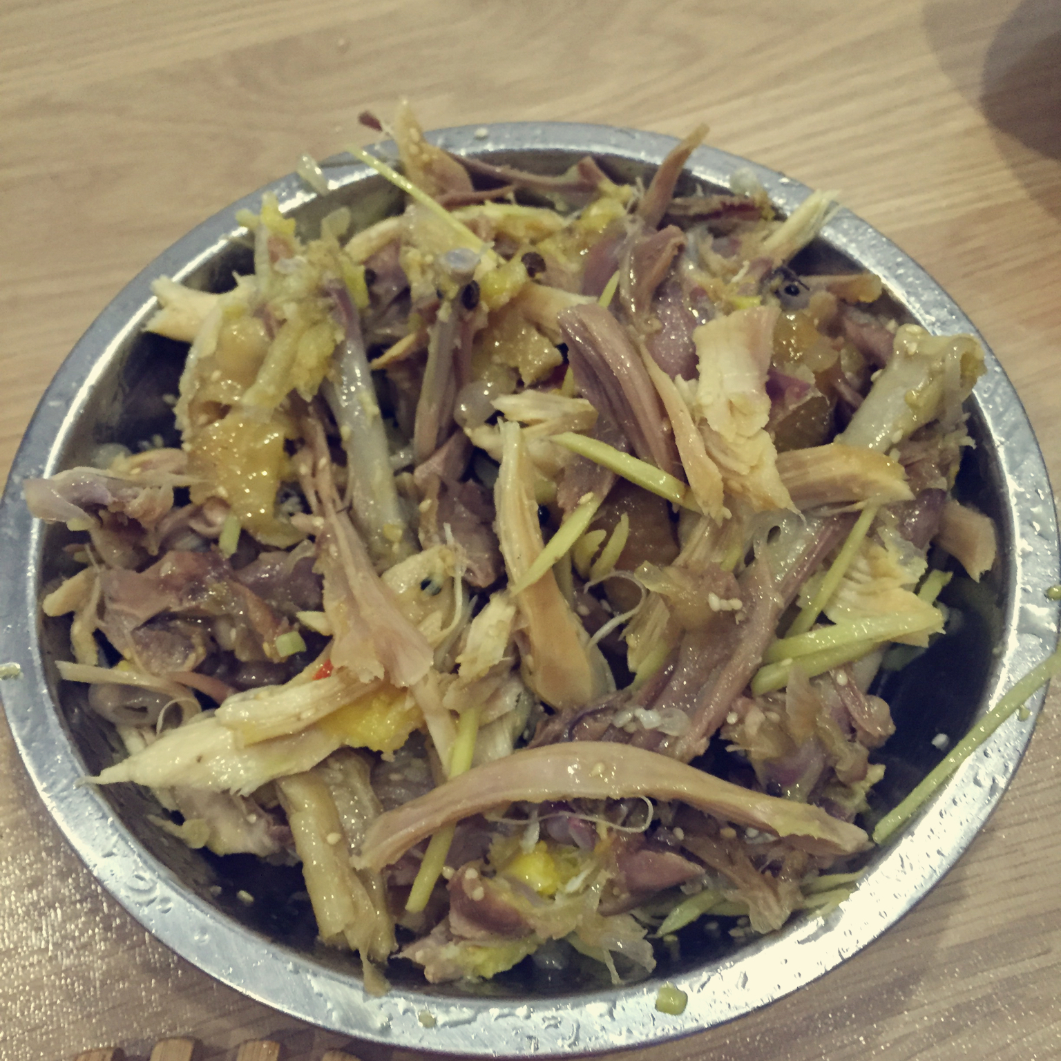 姜葱手撕鸡