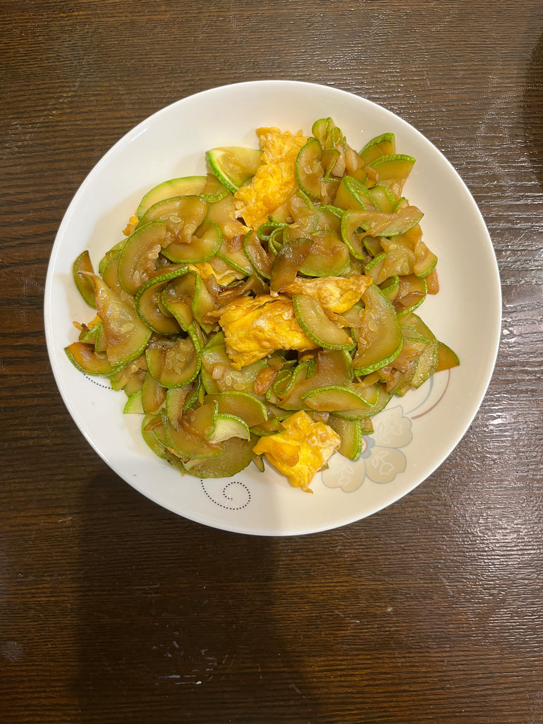 西葫芦炒鸡蛋(从不修图，拒绝夸张)