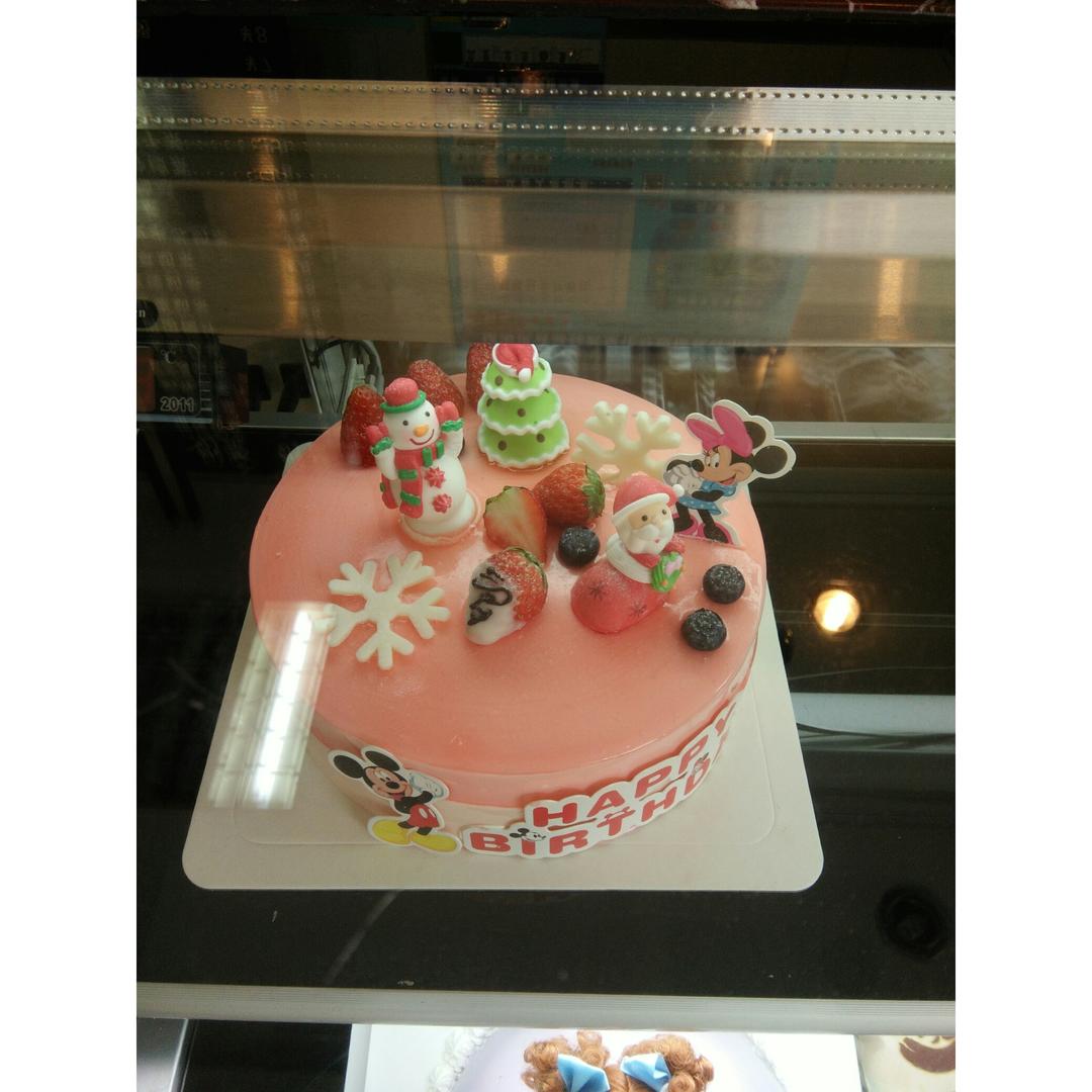 过个萌萌的美美的圣诞节【欢乐滴雪景圣诞老人蛋糕】