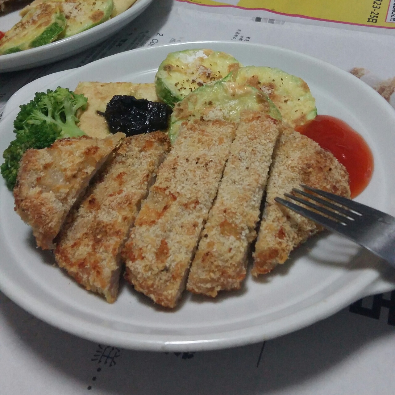 面包糠烤鸡翅