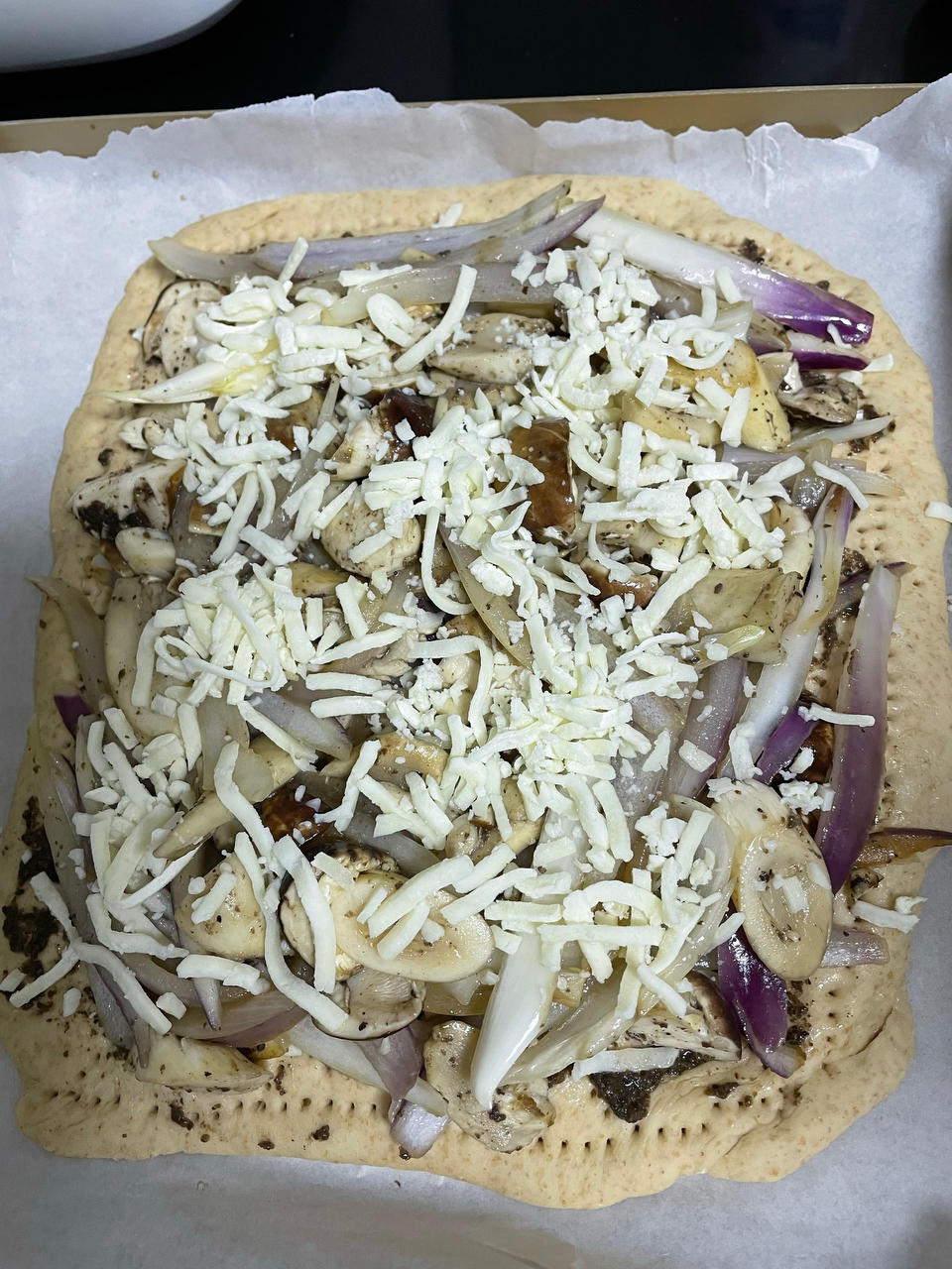 自制黑松露温泉蛋披萨🍕