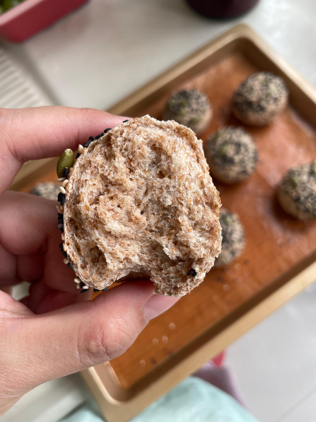 无油无糖全麦面包