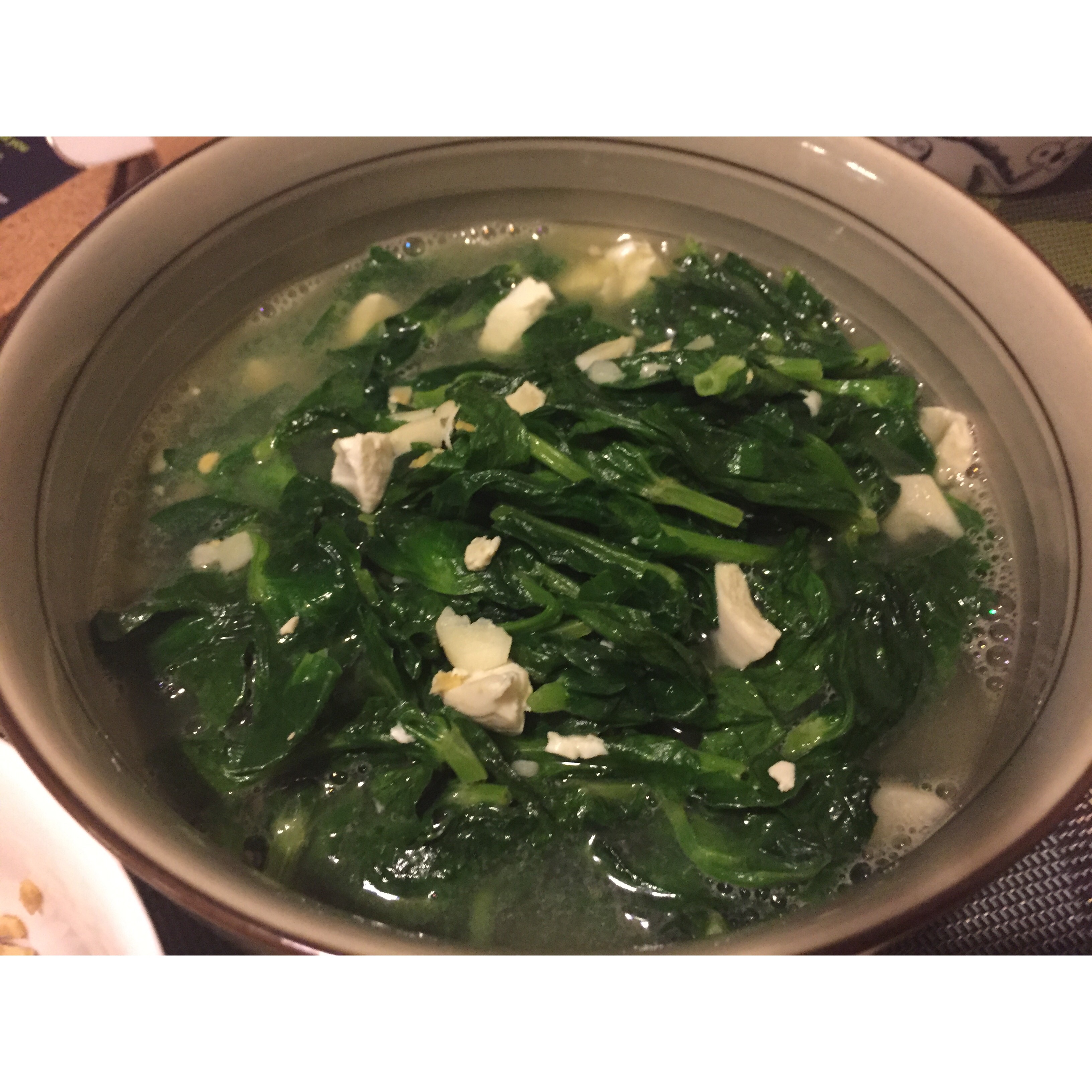 金银蛋上汤豆苗