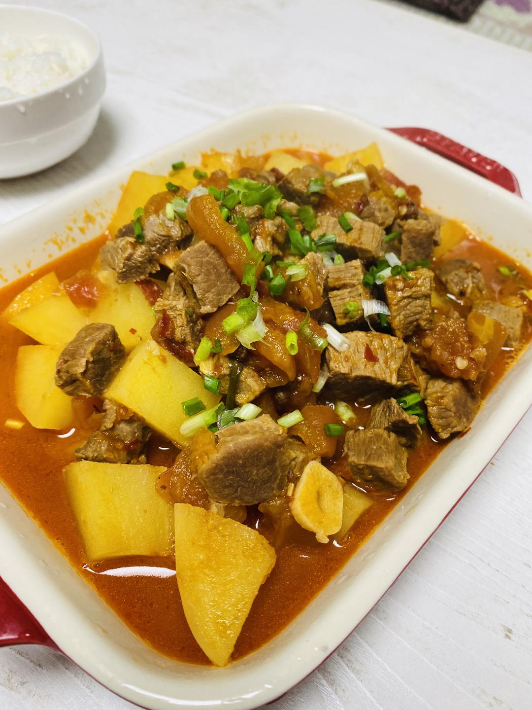 番茄土豆炖牛肉