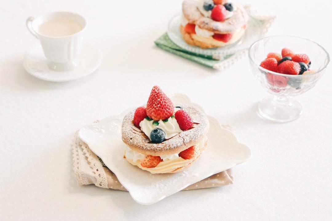 莓果车轮泡芙【北鼎烤箱食谱】