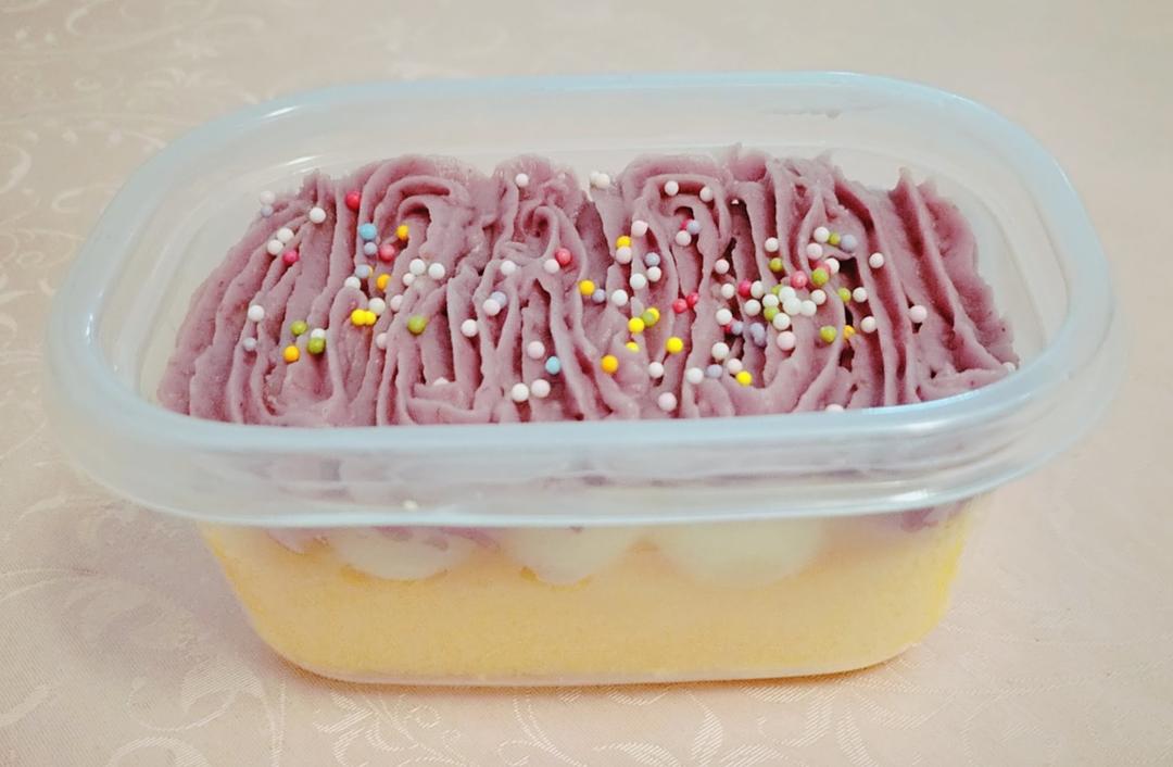 麻薯芋泥盒子蛋糕