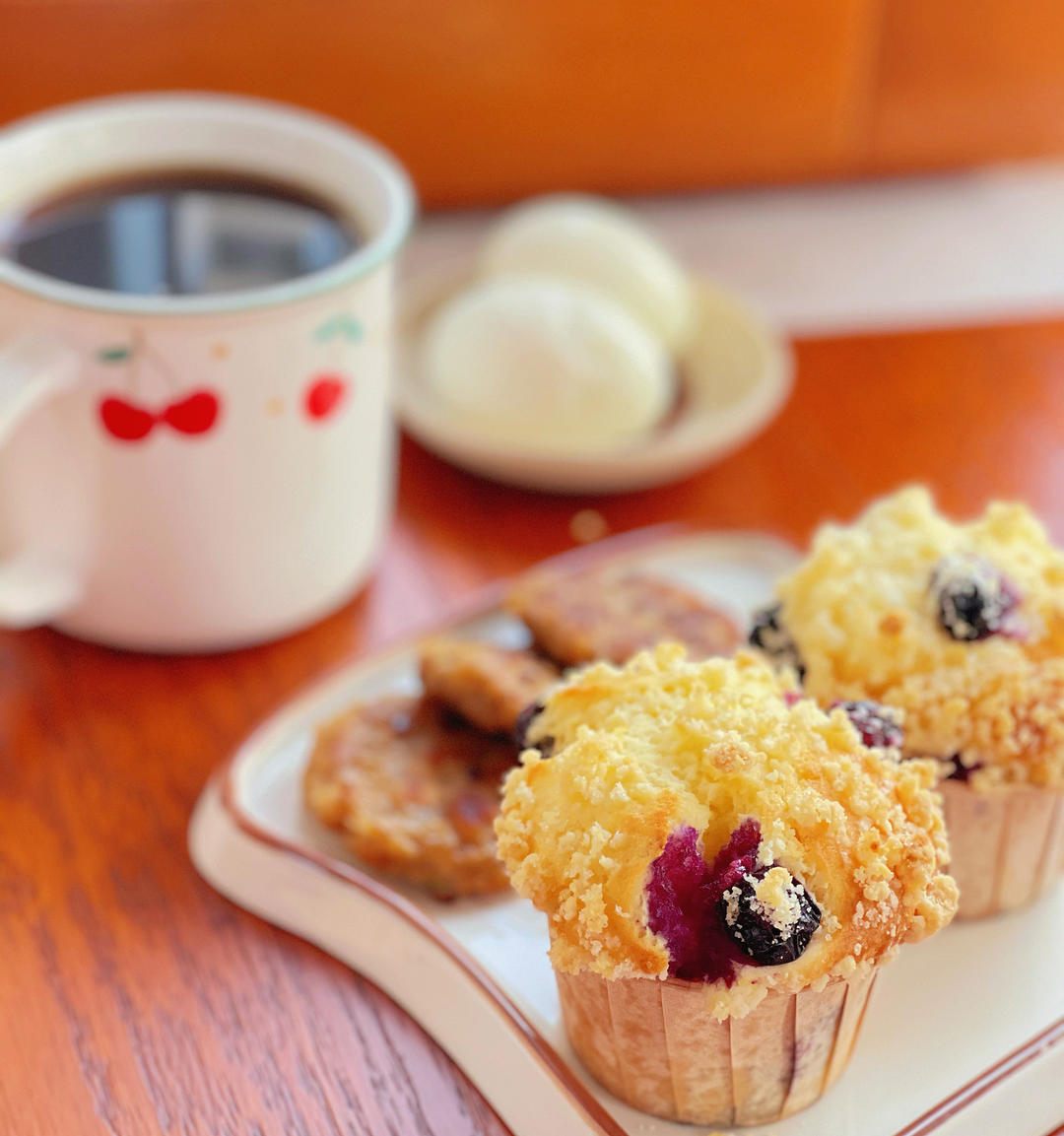 会爆浆的蓝莓玛芬蛋糕