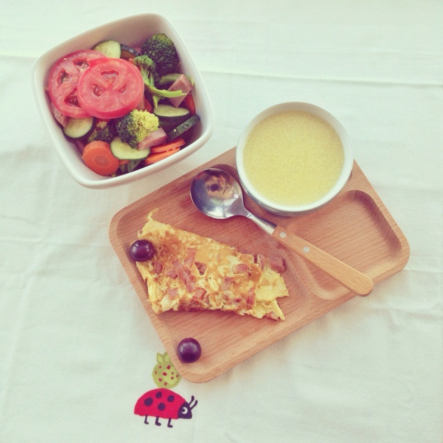 火腿肠煎蛋——快手早餐