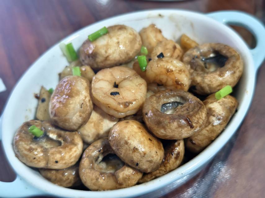 蒜香口蘑虾