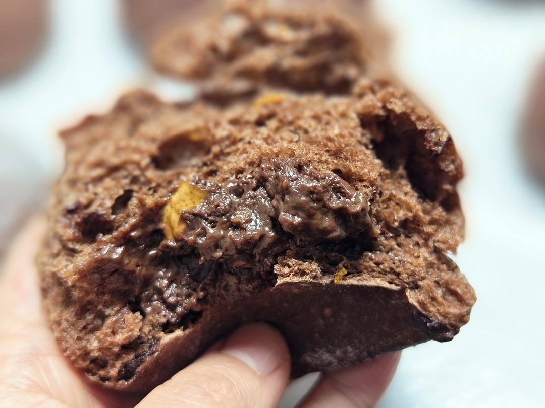 橙香巧克力软心面包的做法