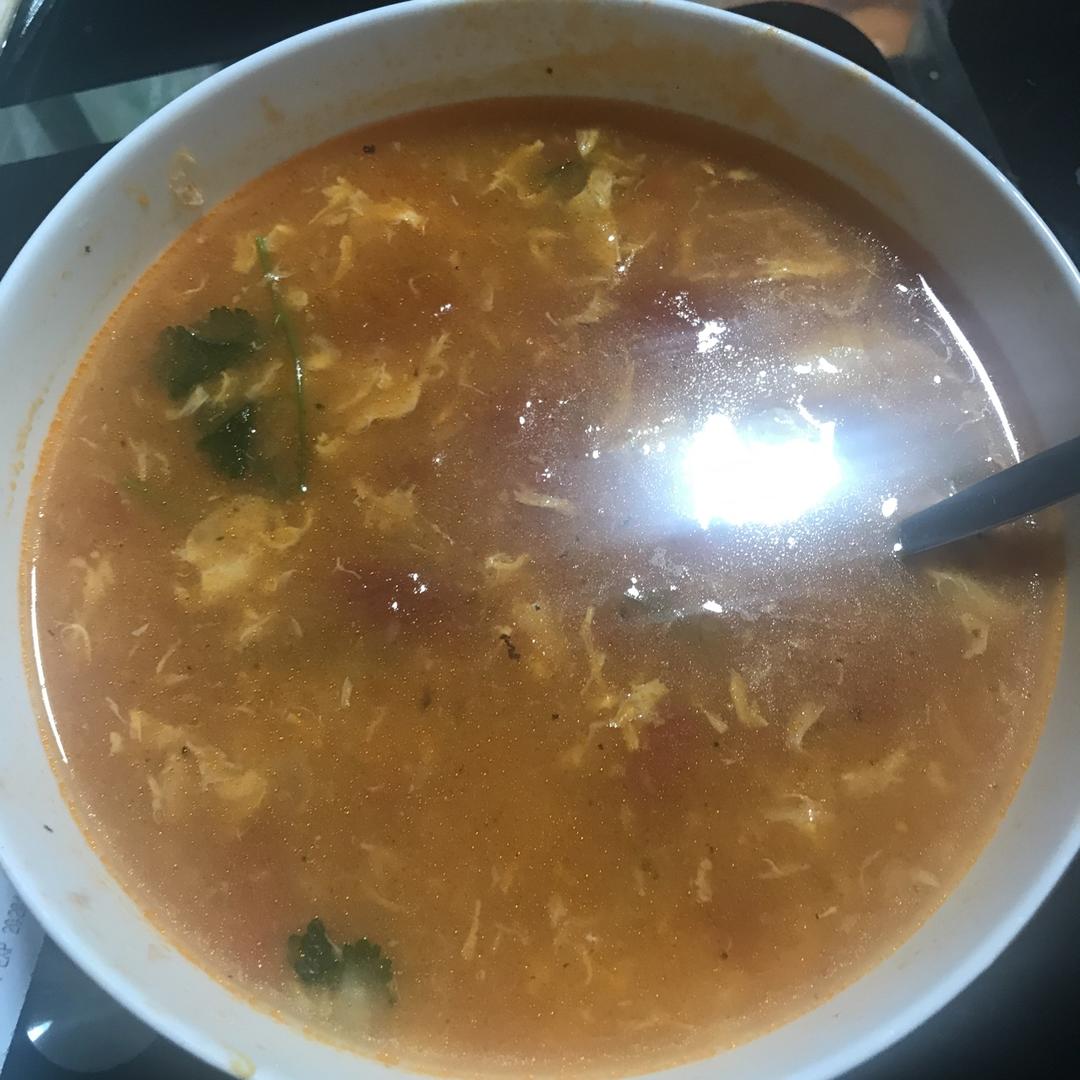 西红柿鸡蛋疙瘩汤