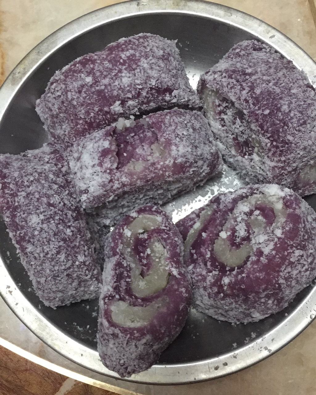 紫薯淮山卷