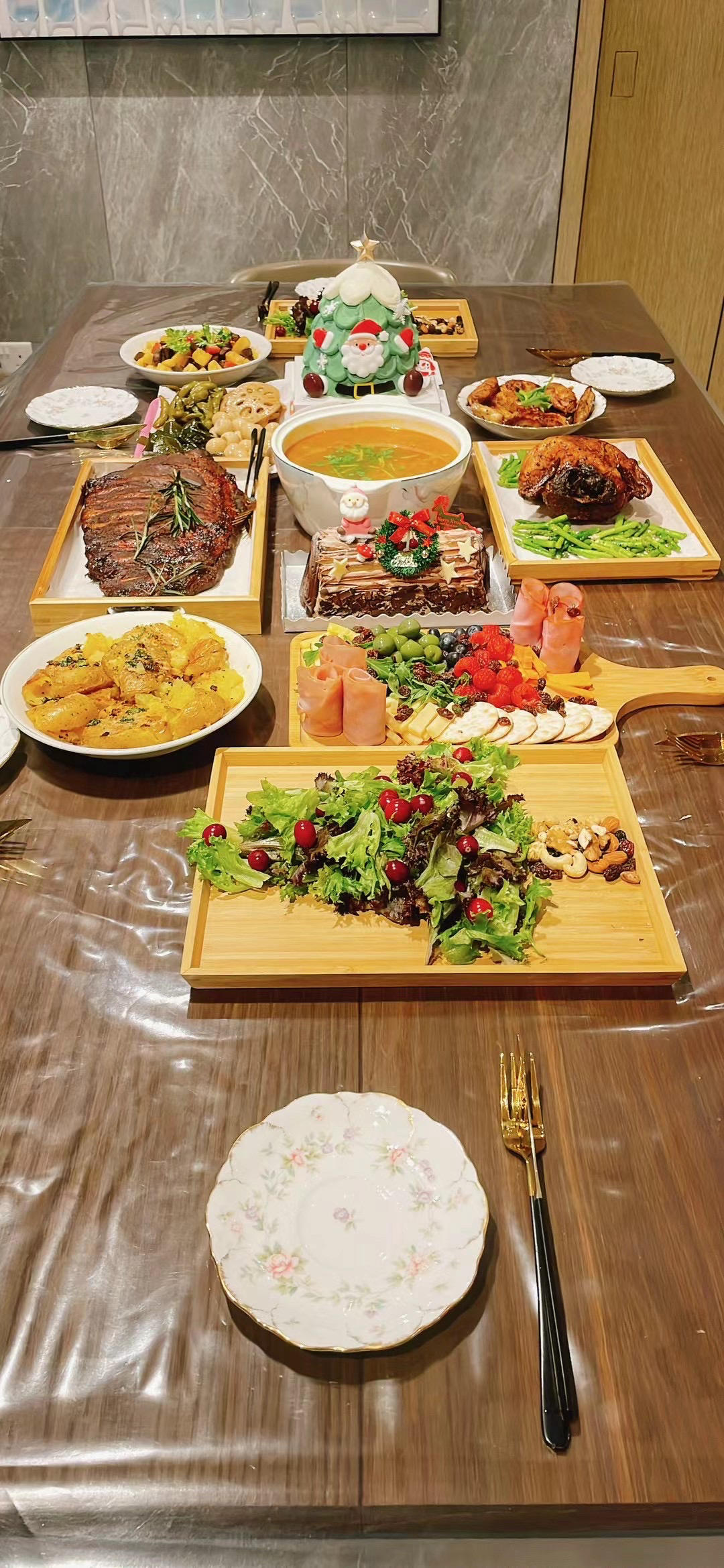 圣诞餐 idea 自存留图的做法