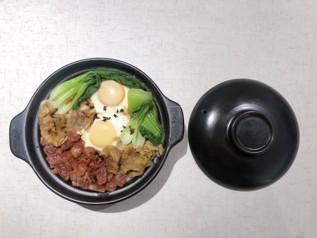 香喷喷的🍲腊肠煲仔饭（砂锅版）超简单神速