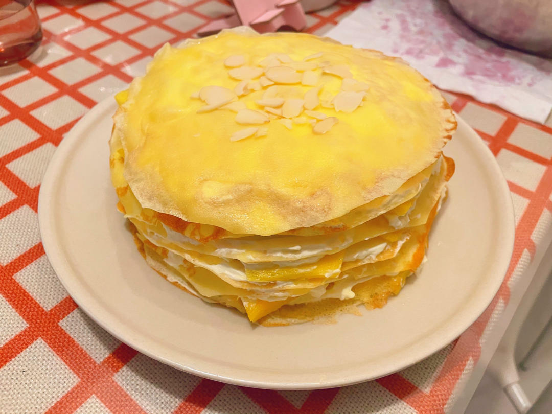 芒果千层蛋糕，100%成功告别煎皮无能
