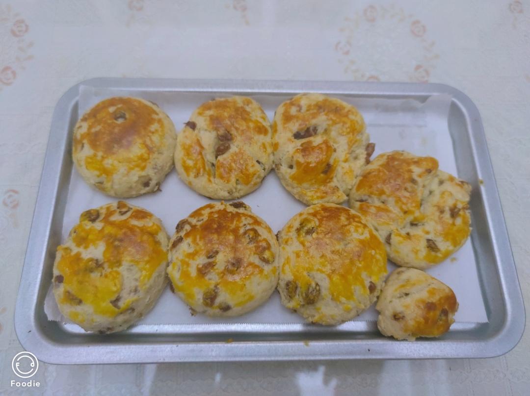 【司康控】无泡打粉的蔓越莓司康