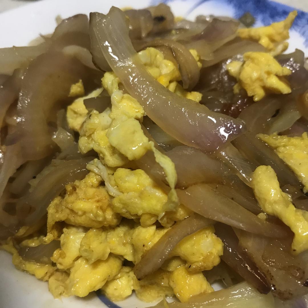 洋葱炒鸡蛋