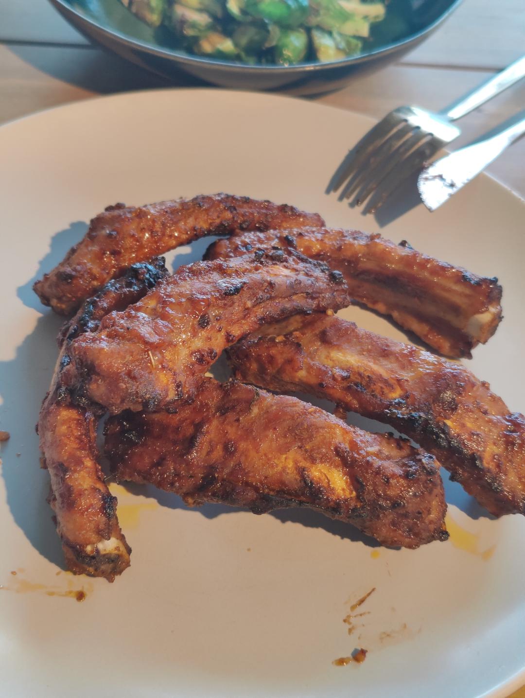 烤箱版美式BBQ的爆赞烤肋排