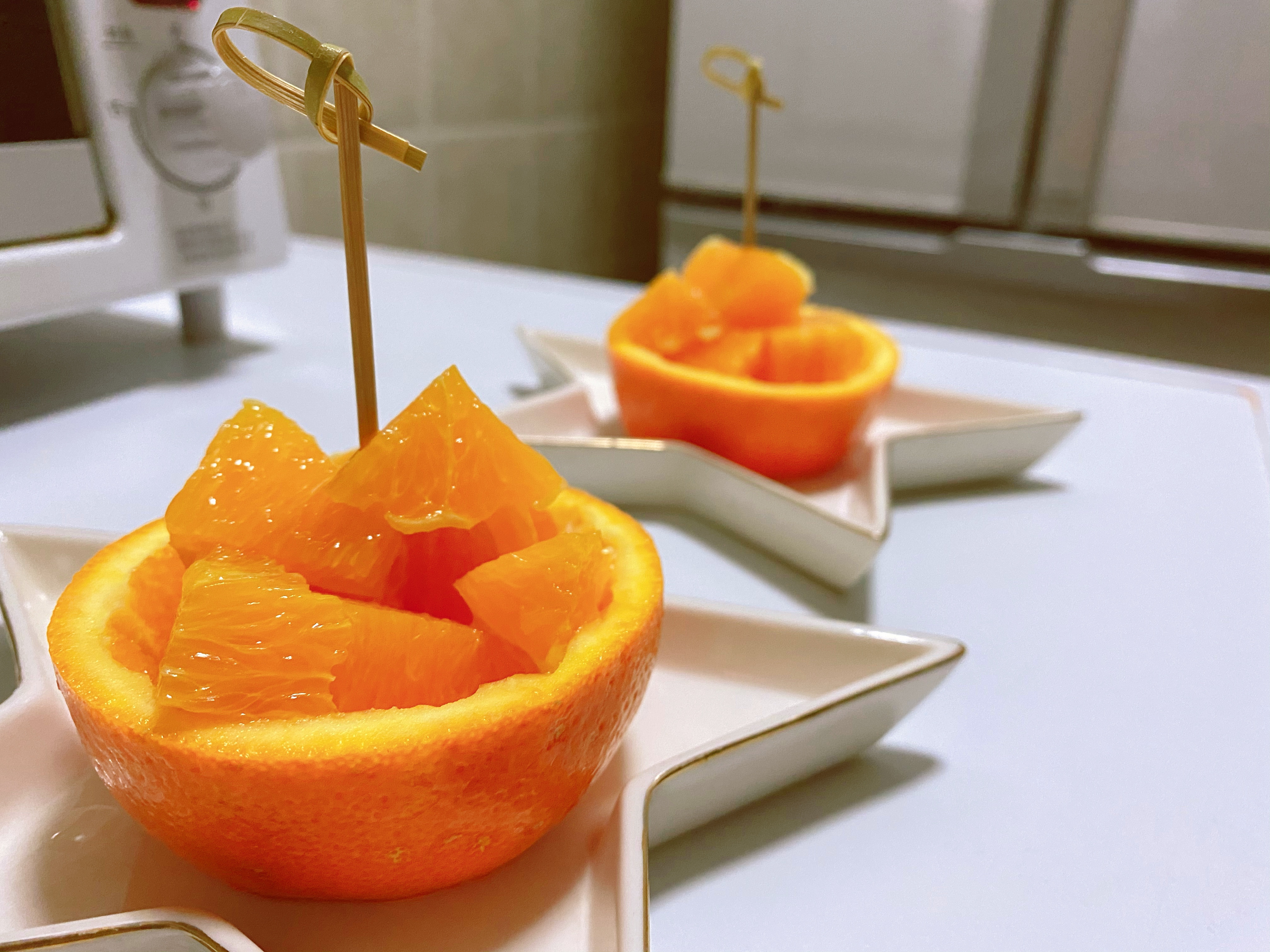 橙子花样吃法「创意切橙子🍊方法」的做法