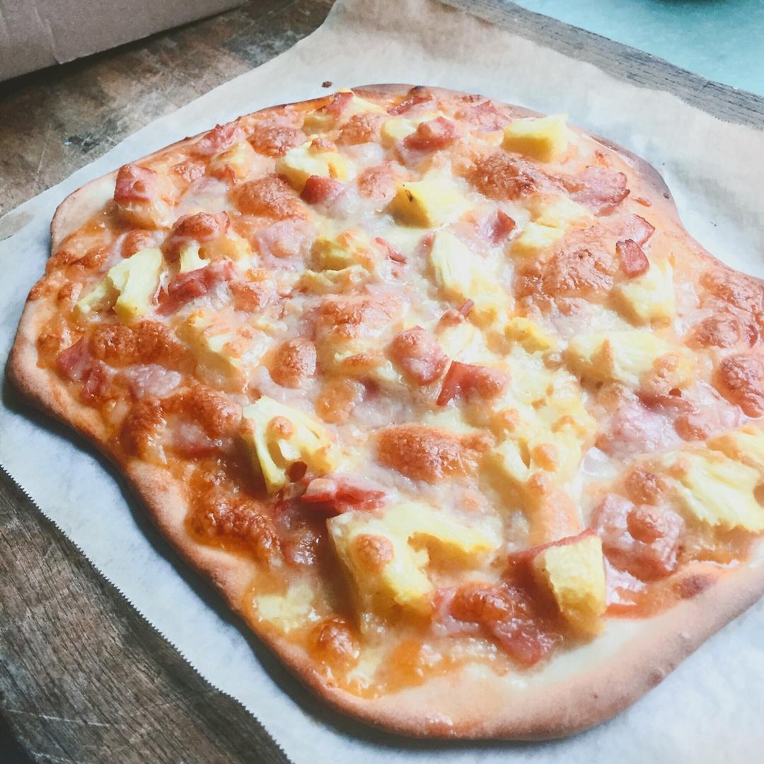 夏威夷风味薄底披萨#厨友社第十二期 | 最简单的西餐#