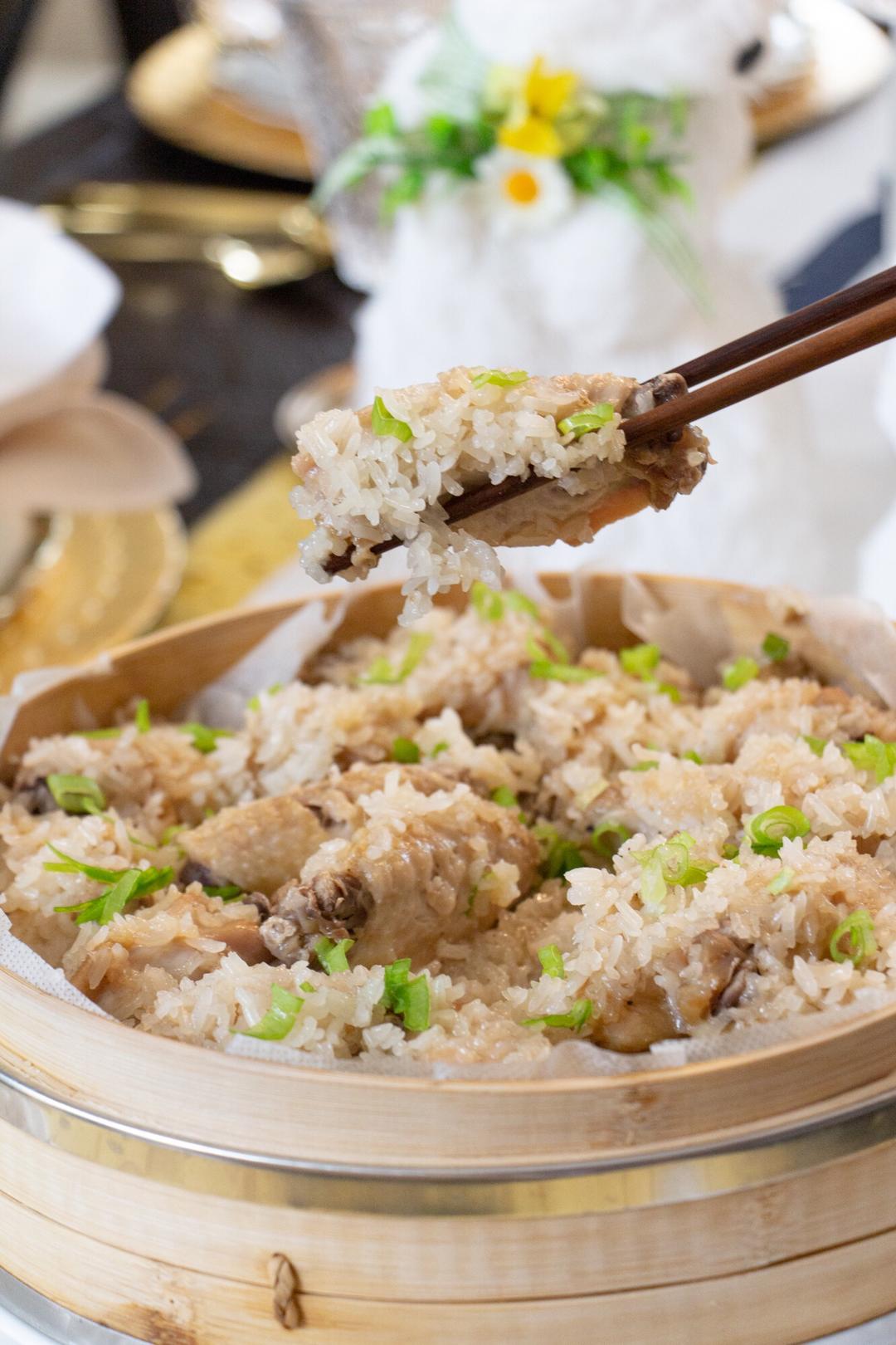 鲜嫩可口的糯米蒸鸡翅