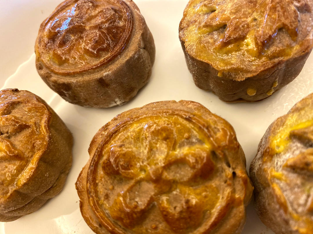 广式莲蓉蛋黄月饼（低糖）