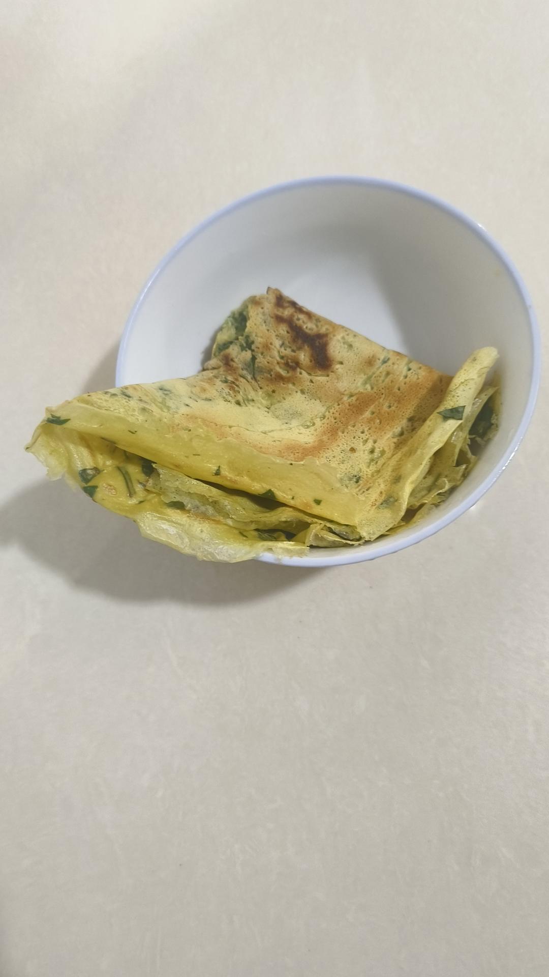 马兰头鸡蛋饼