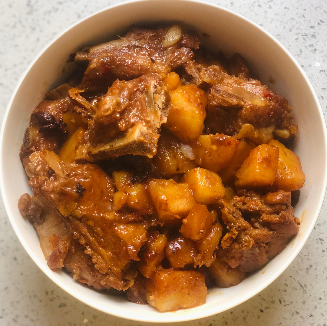 土豆炖排骨