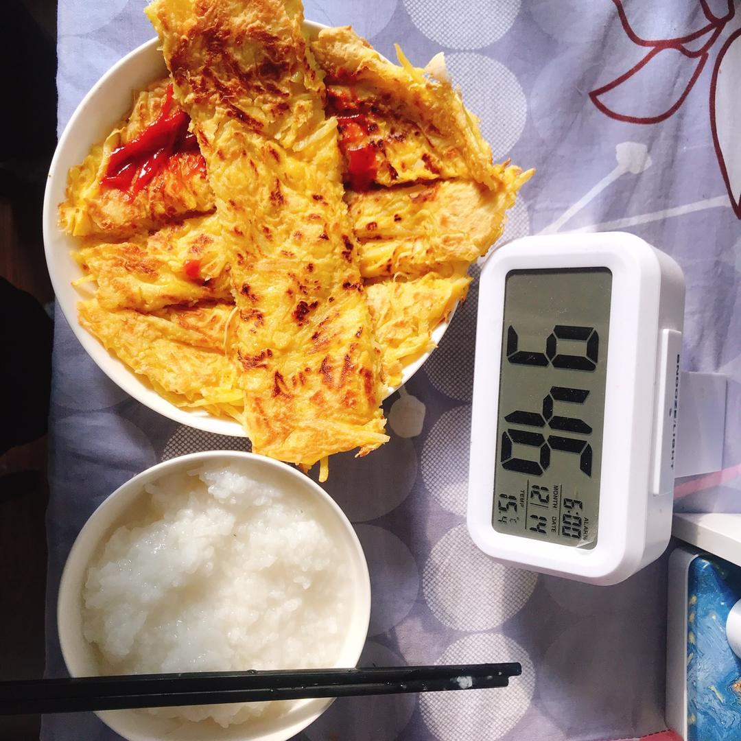 土豆丝鸡蛋饼