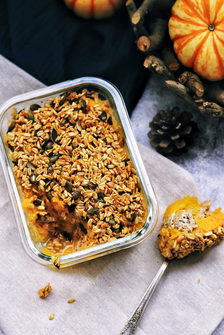 烤南瓜金枪鱼燕麦酥【健康一锅端】