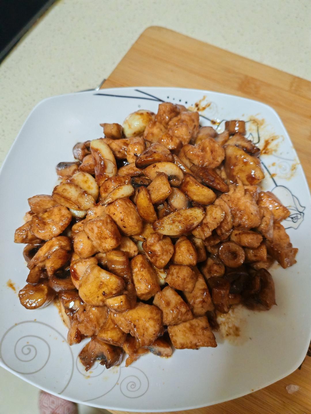 口蘑鸡胸肉