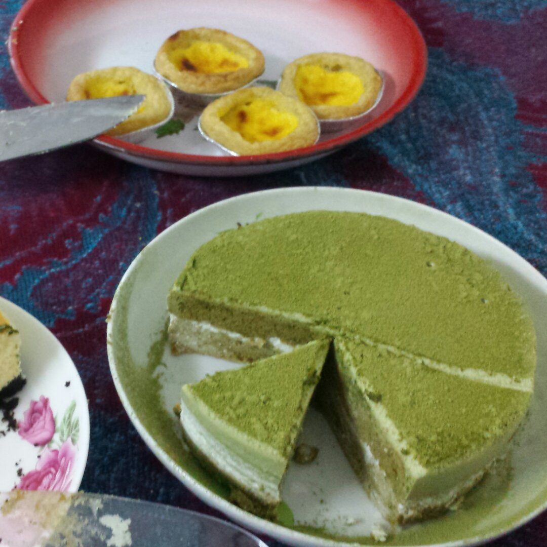 抹茶双享慕斯