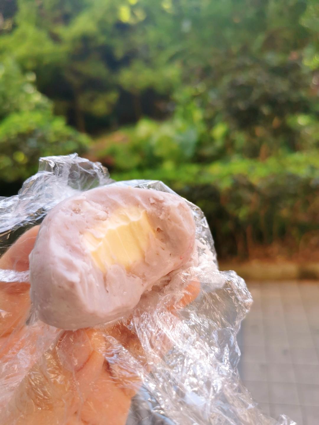 空口吃馅‼️ 奶香十足的芋泥奶酪球 神仙组合