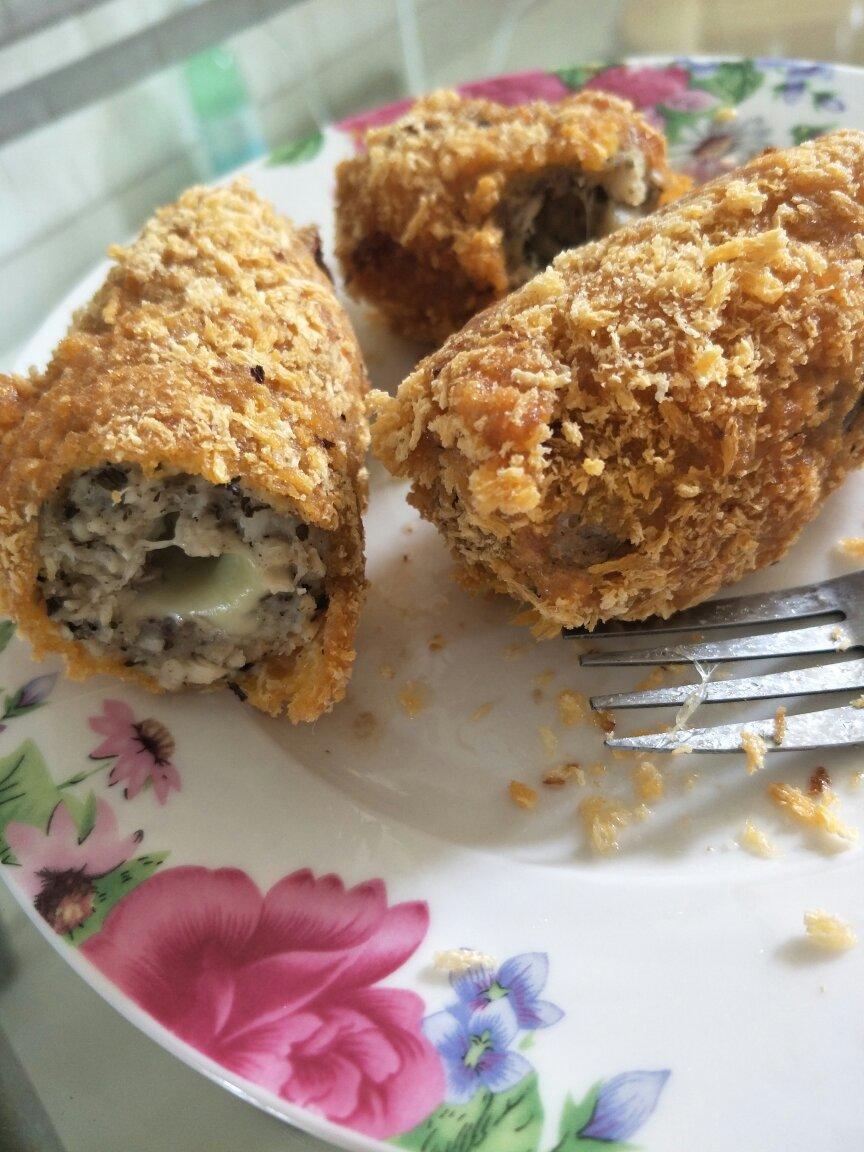 爆浆芝士鸡肉卷