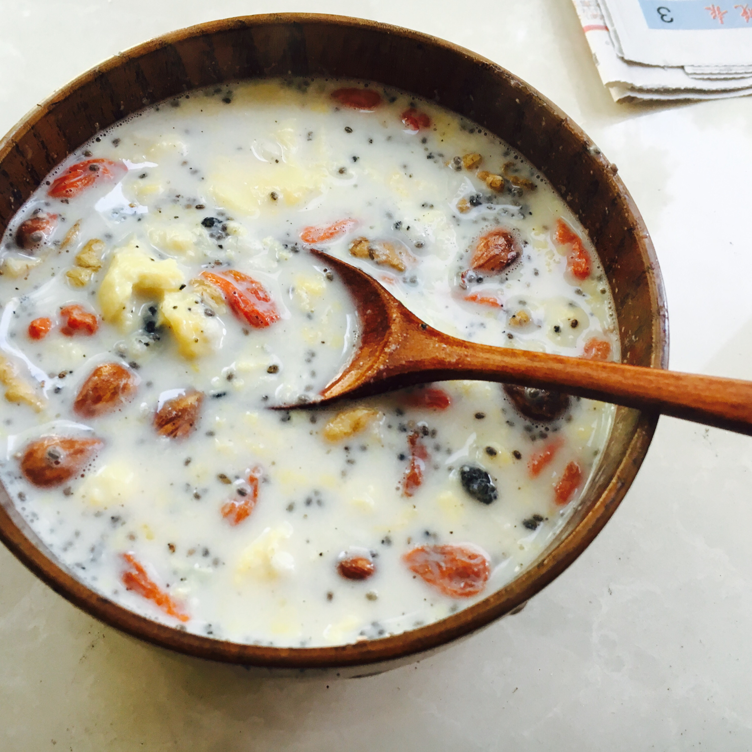 凉喵做的牛奶鸡蛋醪糟