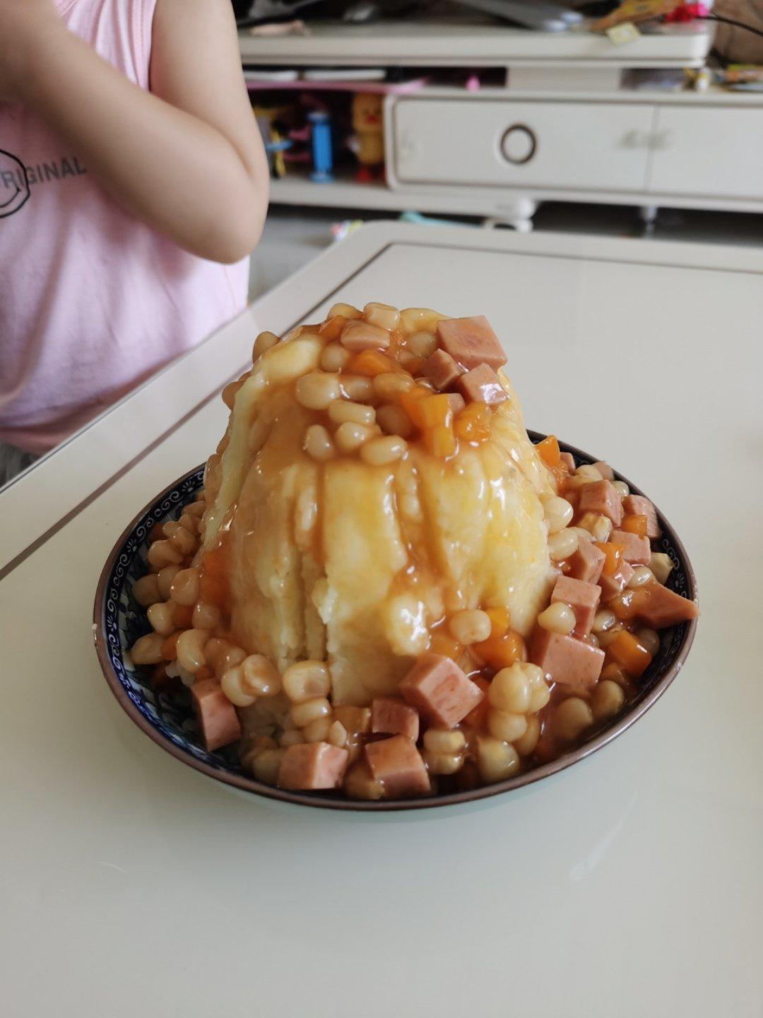 酸酸甜甜儿童版火山土豆泥