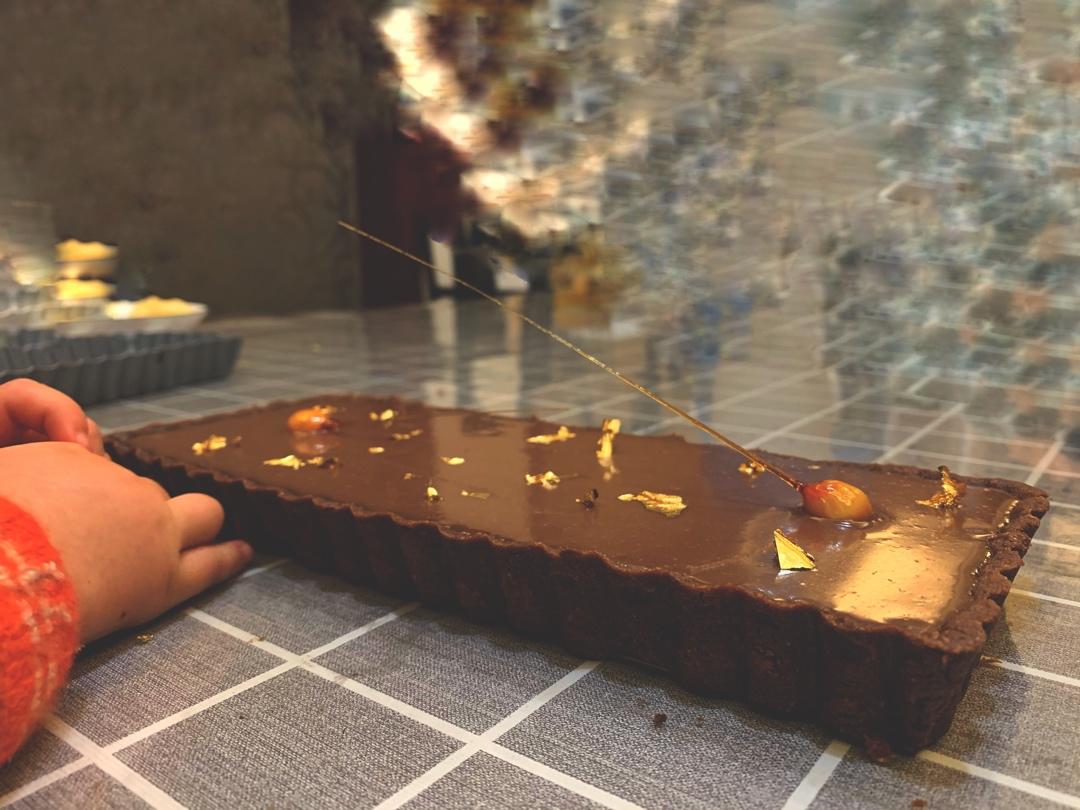 松露巧克力塔+可可榛果糖霜饼干