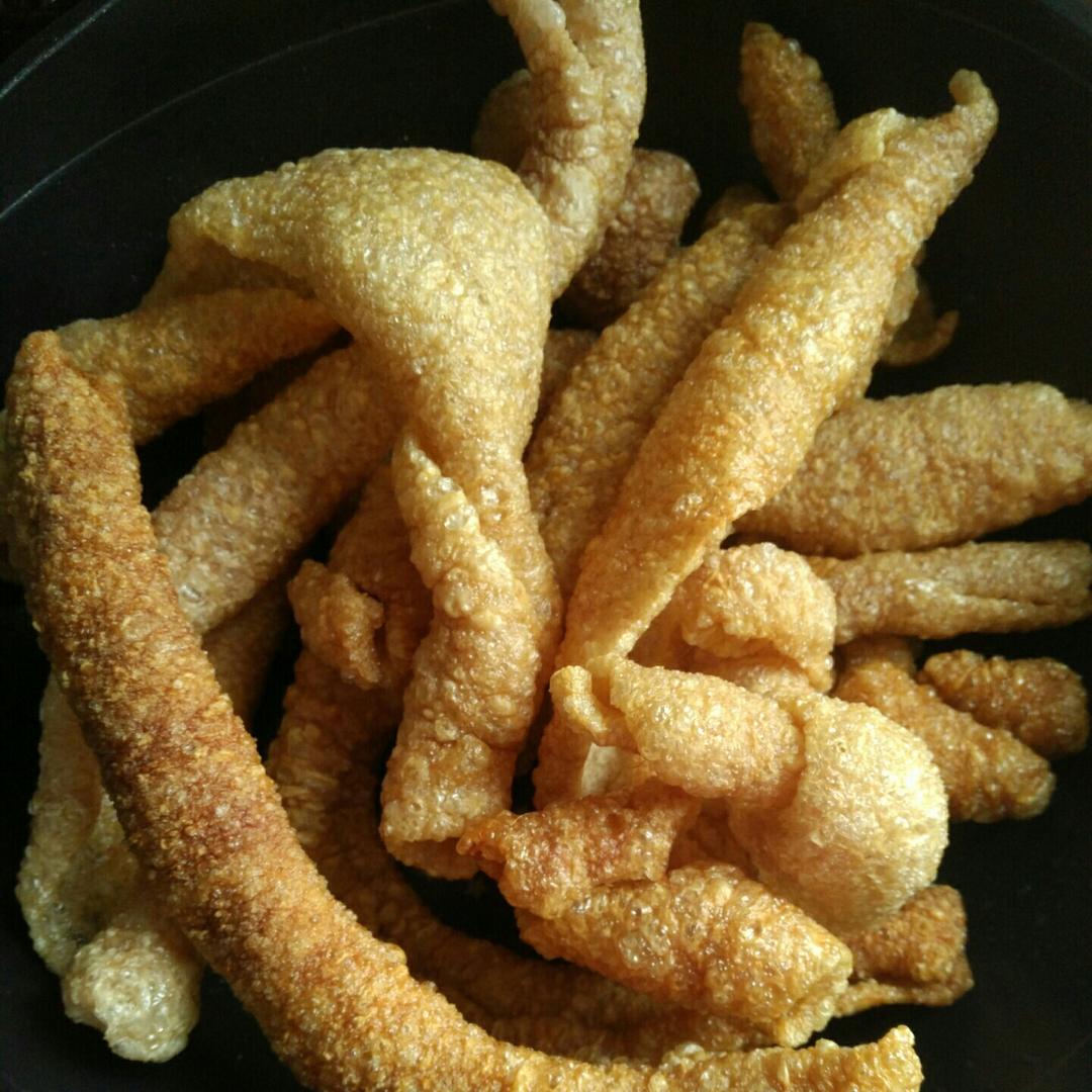 自制炸猪皮